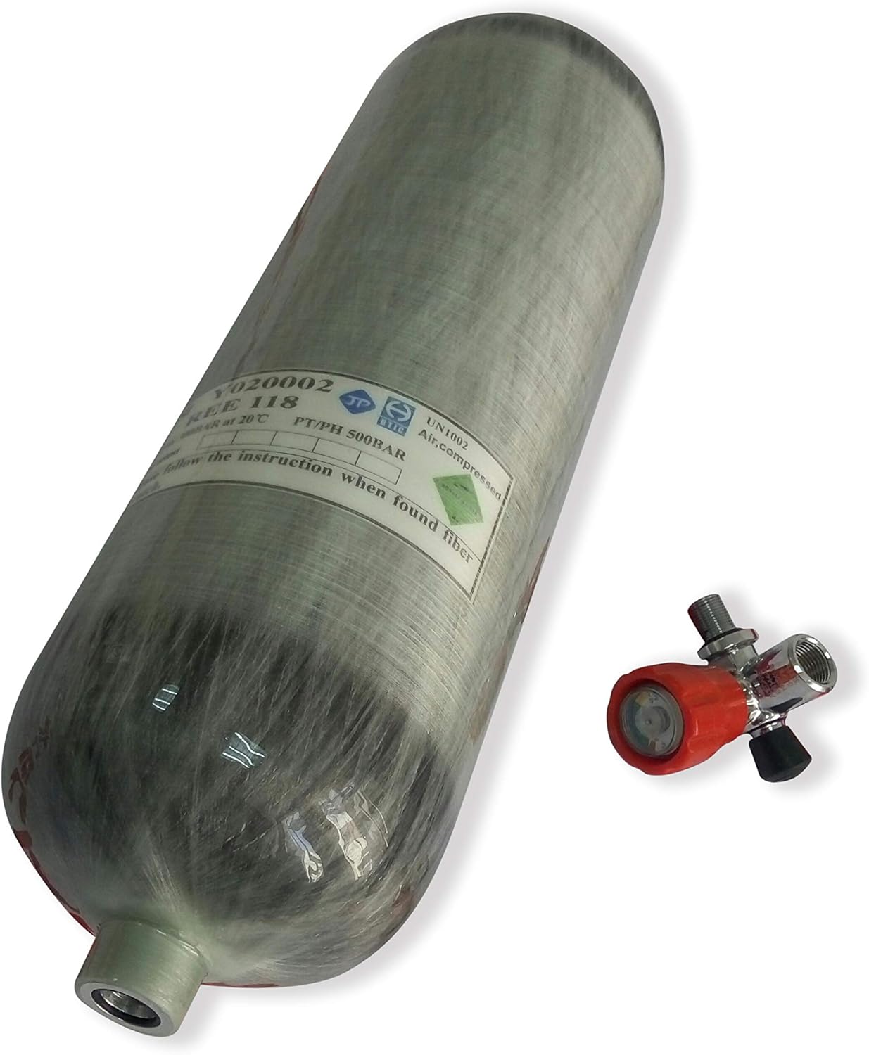 Acecare DOT 6.8L Carbon Fiber Cylinder 4500Psi Paintball Tank High Pressure Cylinders with Valve