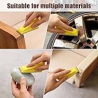 Vista 7 de ZEHIQ - Kit de microlijadora de 131 piezas de 3.5 x 1 pulgada, recambio de lijado detallado, mini lijadora para pequeños proyectos, papel de lija