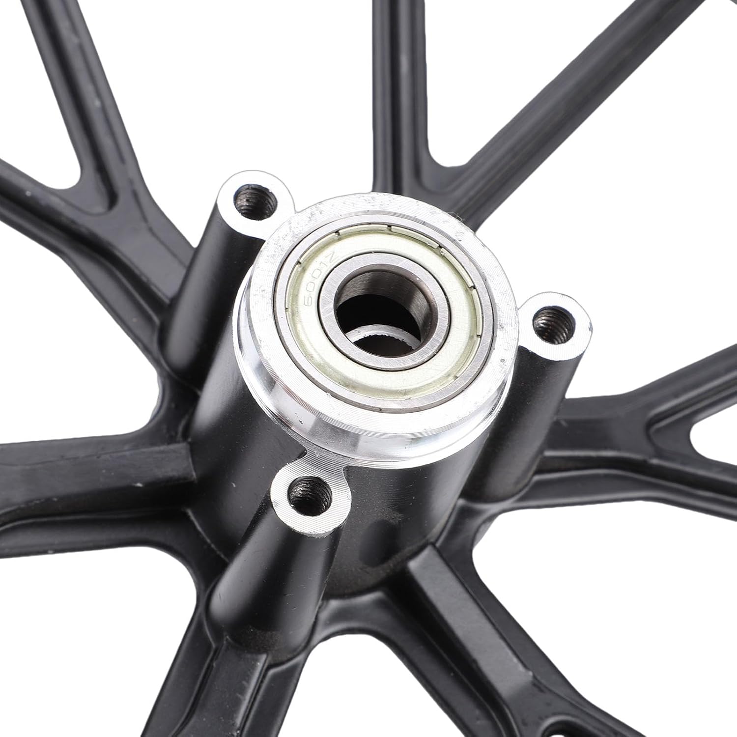 Aramox Wheel Hub Dirt Bike, 2.50-10 Rim 10 Inch Aluminum Alloy Hub Replacement for Mini Pocket Electric Bike 49-50 (Rear Wheel)
