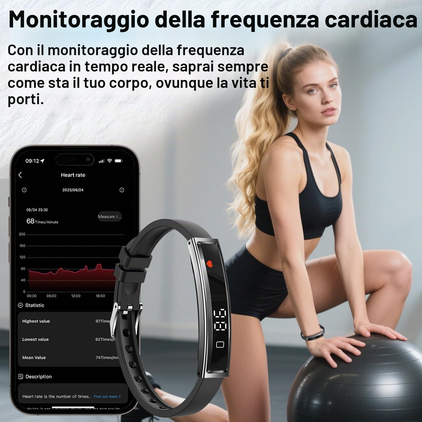Efolen Smartwatch Donna con Chiamate, 1.19" AMOLED Orologio Smartwatch, 110+ modalità Sportive con SpO2/Sonno/Contapassi, Impermeabile IP68 Fitness Tracker per iOS Android Oro rosa