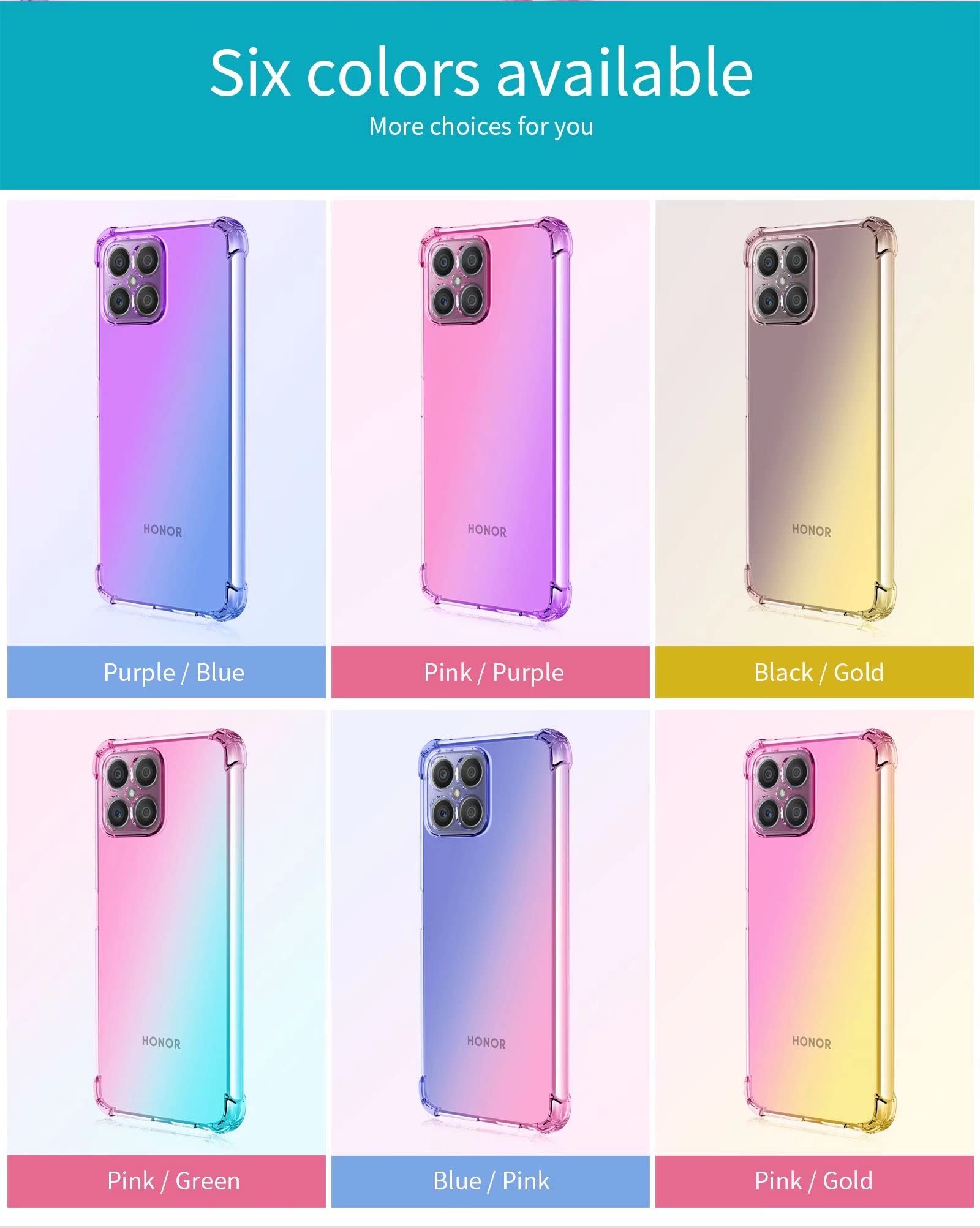 Custodia Trasparente Elegante Custodia Trasparente Honor X8A Antiurto - Guscio Silicone Con Protezione 360° Custodia Trasparente DESSEN - Foto 2