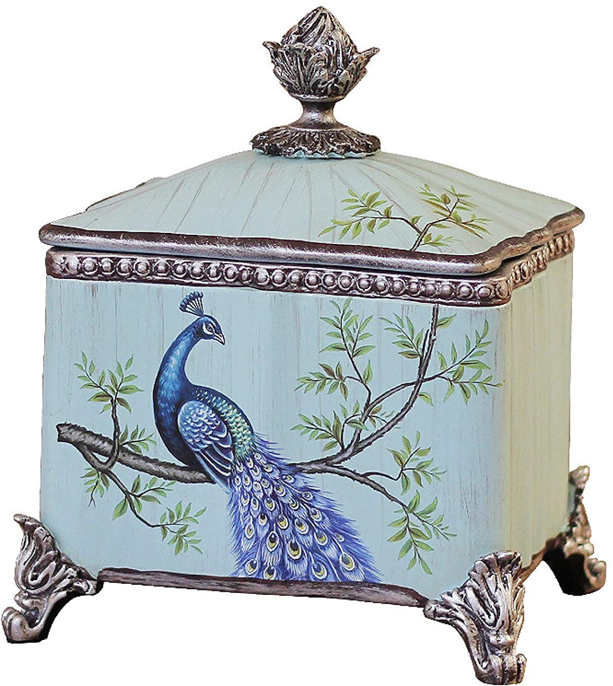 XIAOQIANG Ceramic Tea Pot Coffee Sugar Pot Candy Storage Pot Retro Home Kitchen Restaurant Decoration Jewelry Box Ornaments