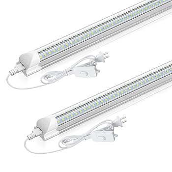 CNSUNWAY 2FT LED Shop Light, 20W 3000LM, 5000K Daylight T8