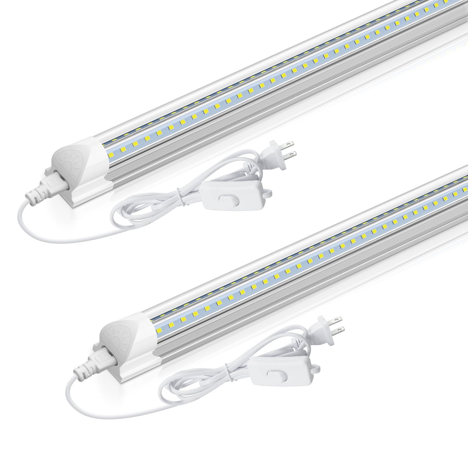 CNSUNWAY LED Shop Light 2FT, 20W 3000LM 6500K, T8 LED Tube