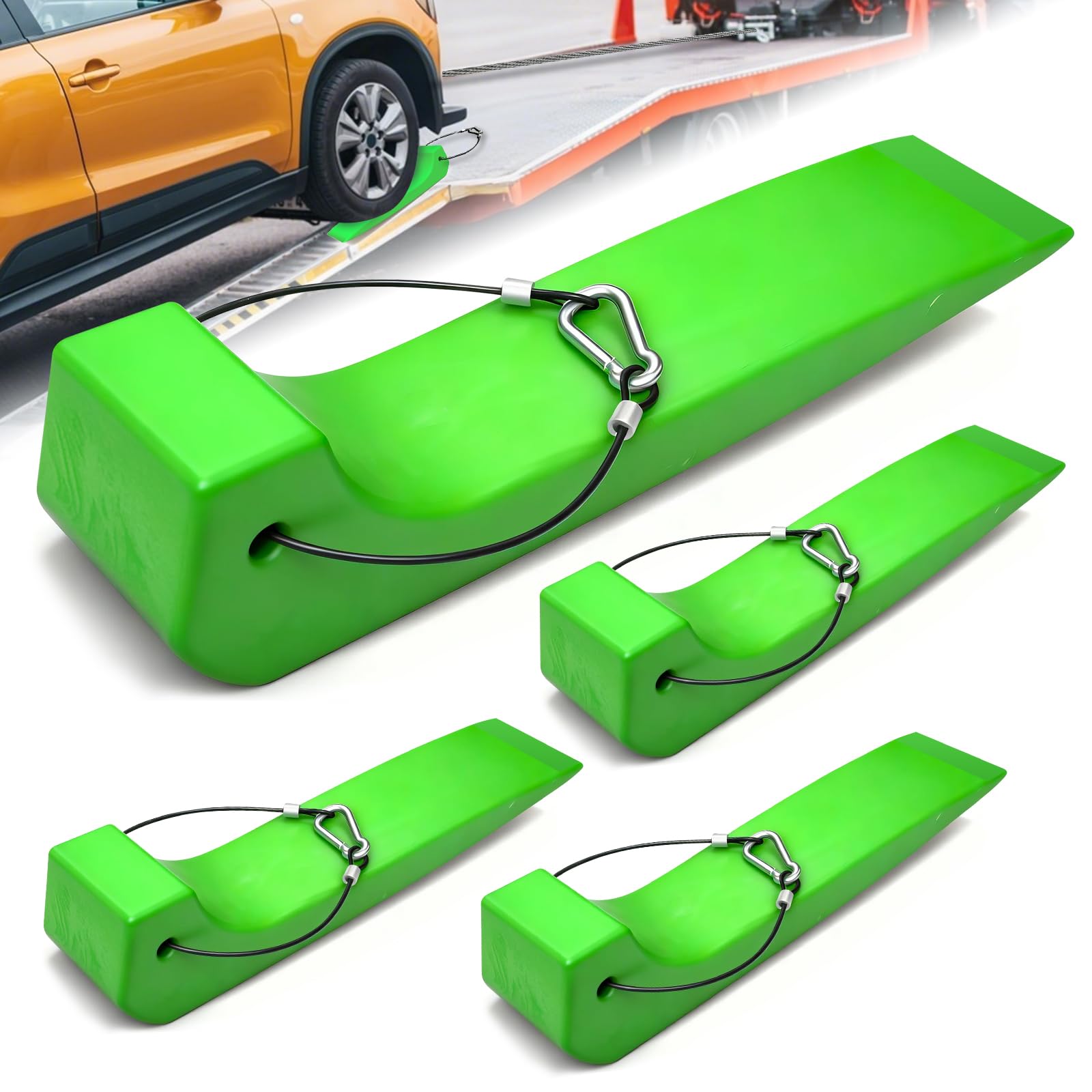 YATOINTO Tire Skates for Car Haulers Flat Beds Wreckers and Rollback Carriers, 4 Pack