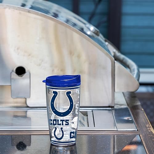 Miniatura 154 de Rico Industries NFL - Vaso de fútbol americano de doble pared, 16 onzas, tapa W