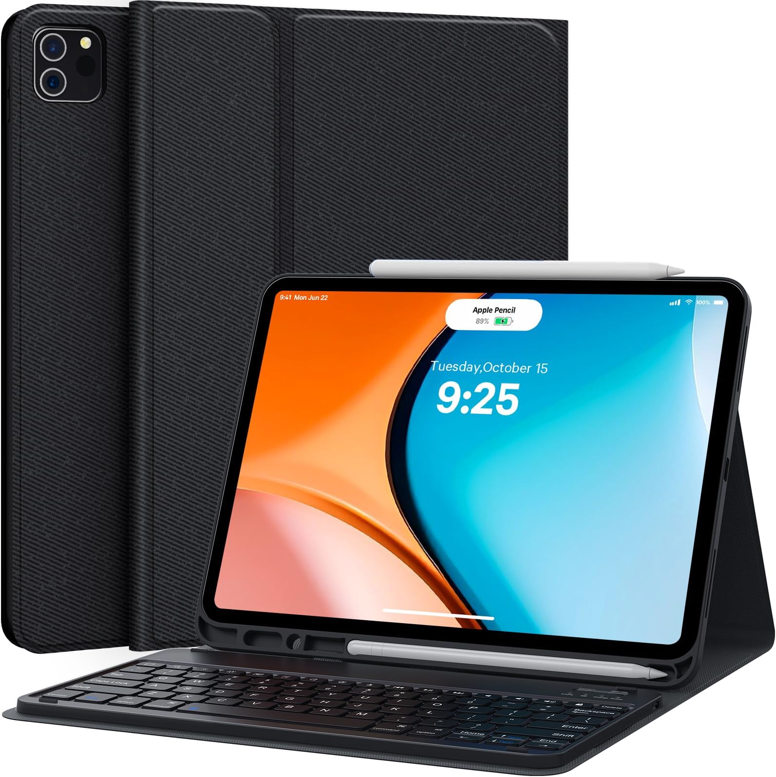 CHESONA Keyboard Case for iPad Pro 12.9 2022 6th Generation, iPad Pro 12.9 Case with Keyboard