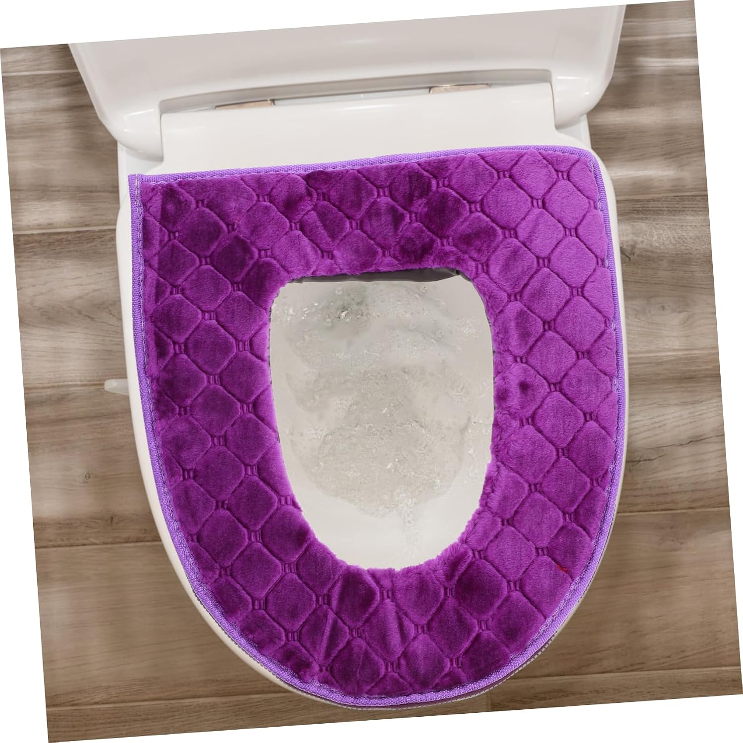 1pc Zipper Toilet Seat Cover Washable Cushion Pad for Winter Warmth Portable and Reusable Fit for Toilets Easy to Install and Maintain