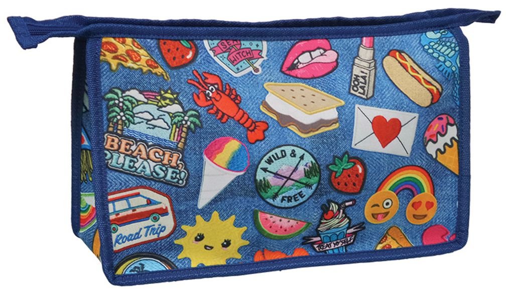 iscream 'Crazy Camo' 12.25" x 8.25" Neoprene Bold Print Zippered Travel Bag