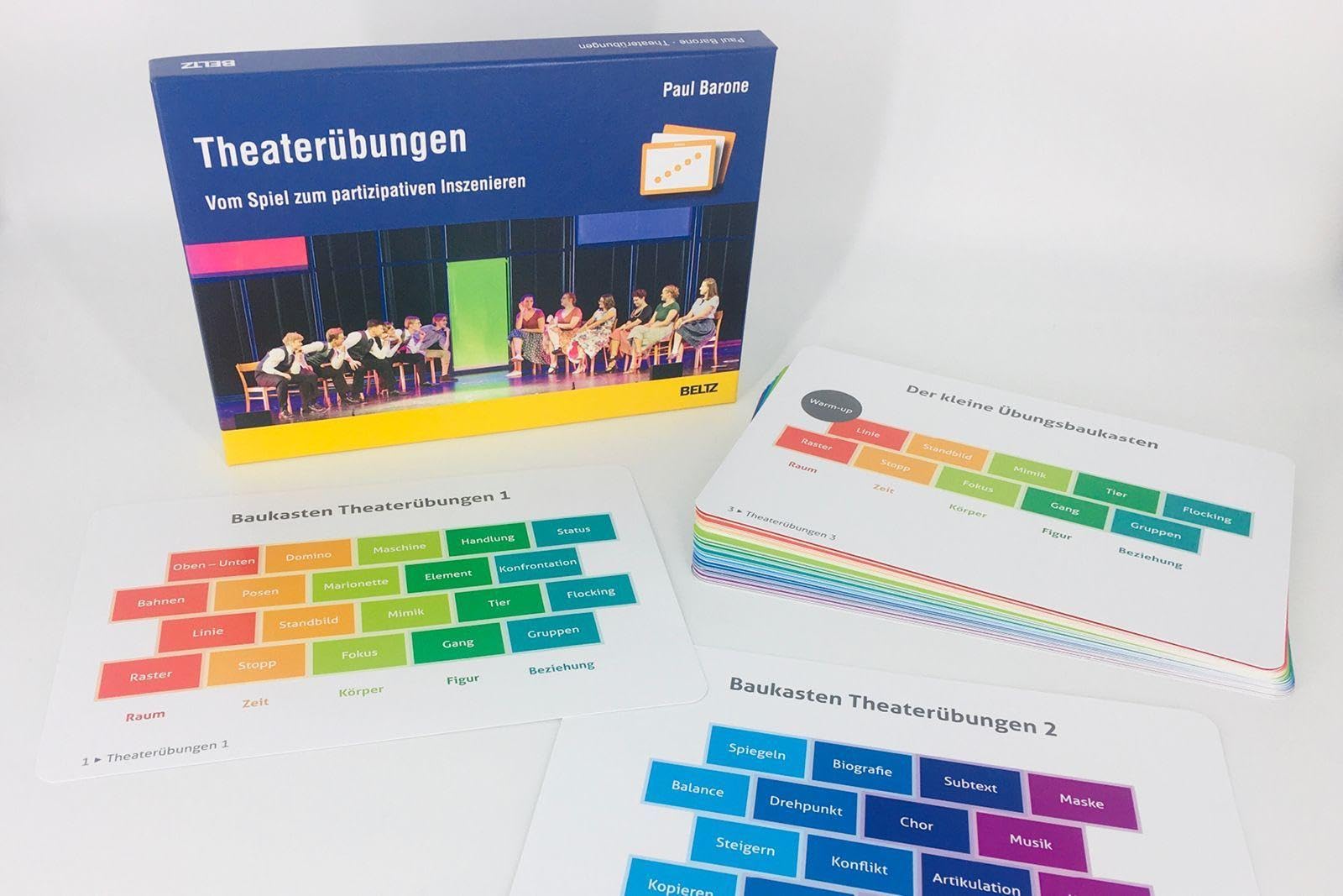 Theaterübungen: Vom Spiel zum partizipativen Inszenieren. 43 Karten mit 80-seitigem Booklet (Kartensets für die pädagogische Praxis)
