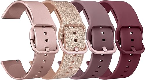 Meliya Bands Compatible with Samsung Galaxy Watch 4 Bands 40mm 44mm, Galaxy Watch 4 Classic Band 42mm 46mm Women Men, 20mm Soft Silicone Sport Meliya Bands Compatible with Samsung Galaxy Watch 4 Bands 40mm 44mm, Galaxy Watch 4 Classic Band 42mm 46mm Women Men, 20mm Soft Silicone Sport