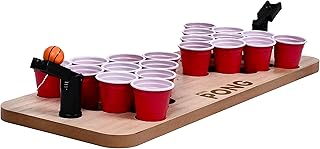 MEANT2TOBE MeantToBe Mini Beer Pong Table Set of 29 - Drinking Games for Party - Includes 25 Shot Cups, 2 Plastic Shooter...