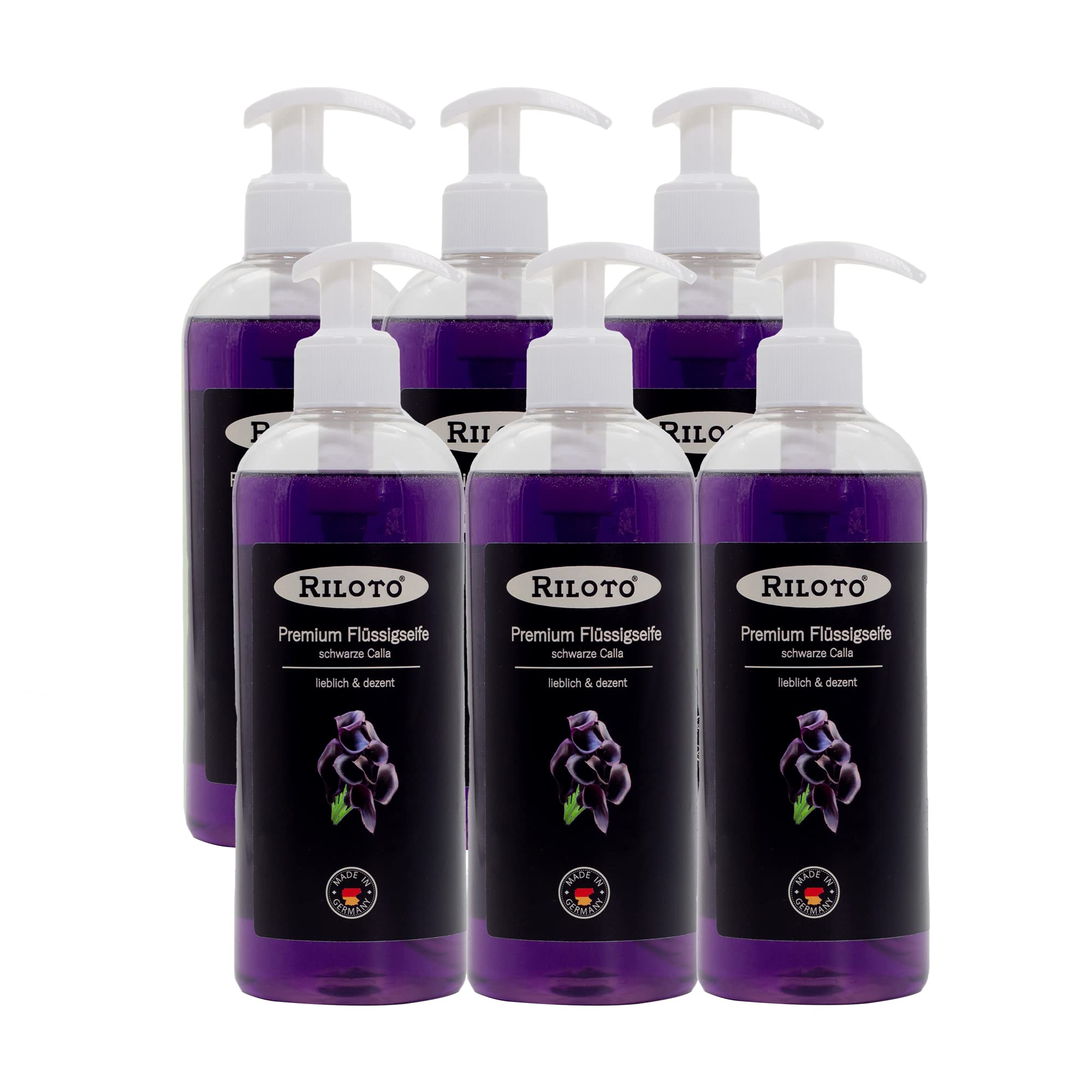 Produktbild von Lorito Premium Flüssigseife Oriental 6x 500ml – Vegane Handseife Mit Pumpe, PH-neutral, Für Empfindliche Haut