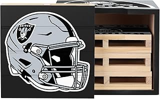 FOCO NFL Unisex-Adult NFL Team Logo 4-Pack Pallet Beverage Drink Coaster Set