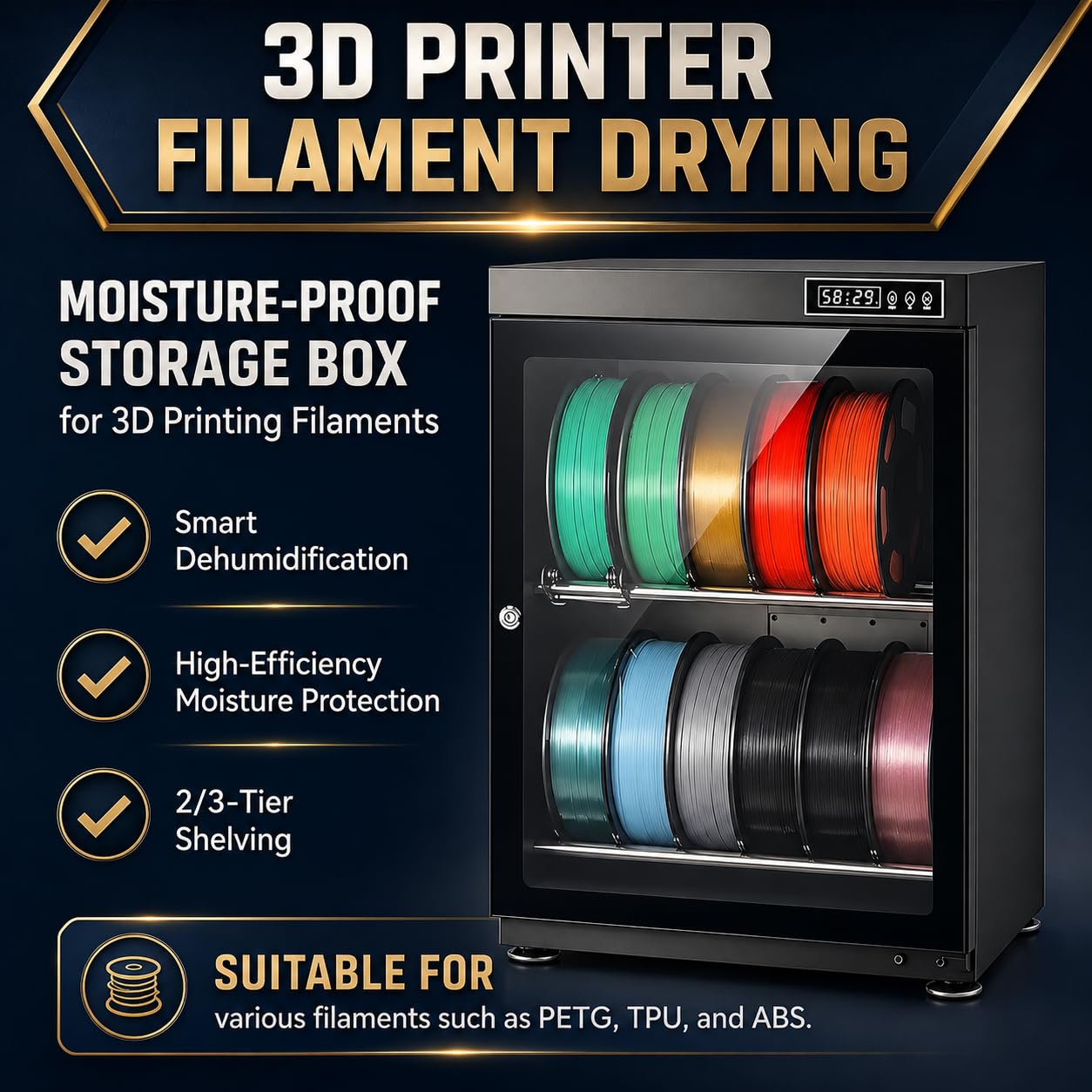Séchoir À Filament 3D, Armoire De Rangement Étanche 70/115L