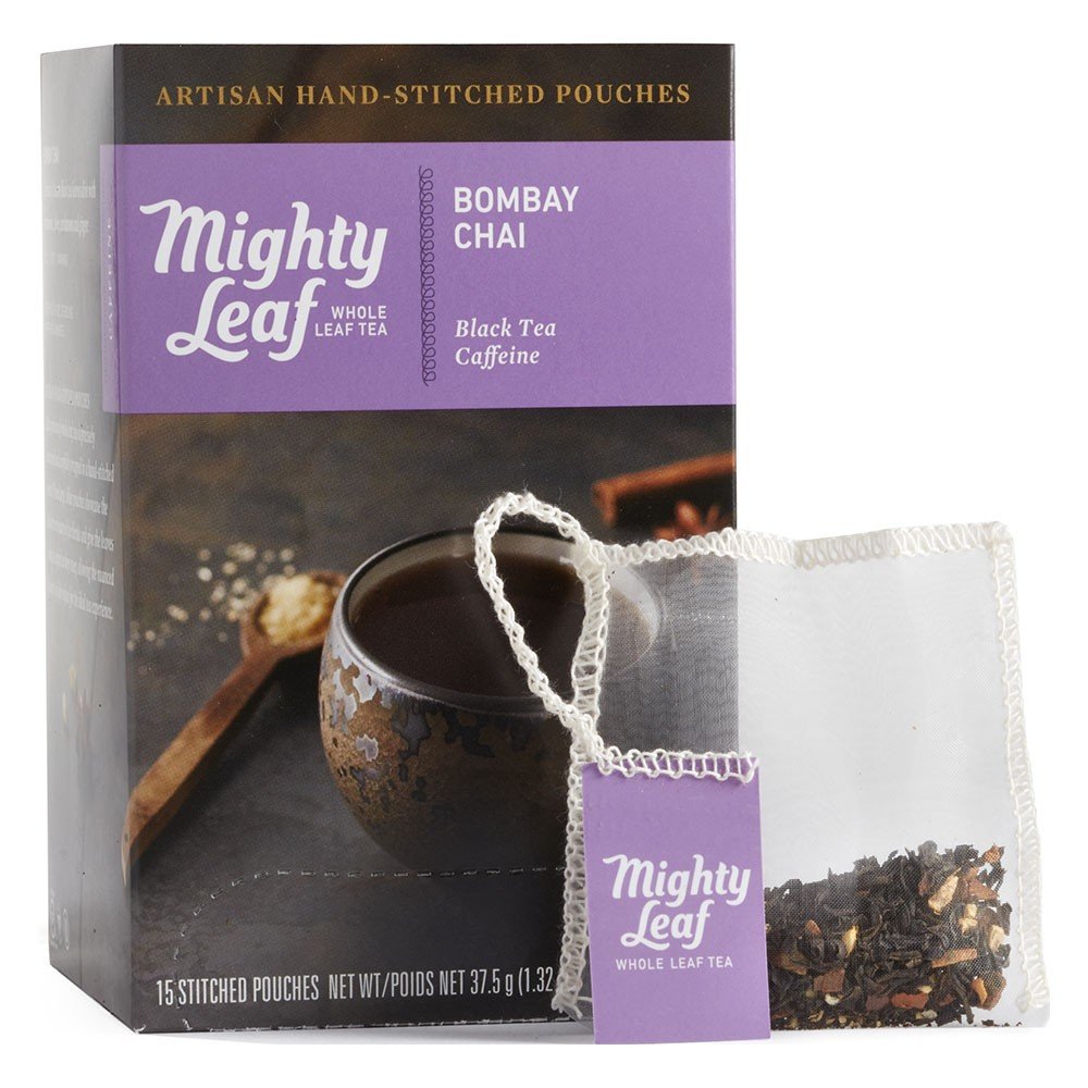 Mighty Leaf Tea Bombay Chai (1 Box, 15 Tea Pouches) Tea