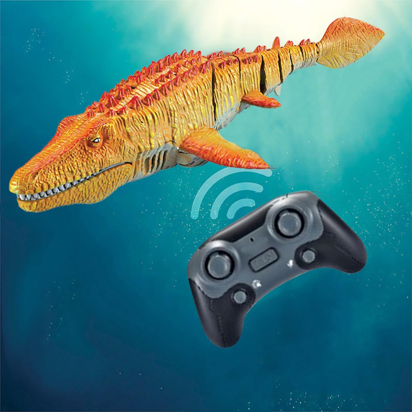 Telecomando Mosasaurus - Giocattolo dinosauro acquatico RC, RC Mosasaurus