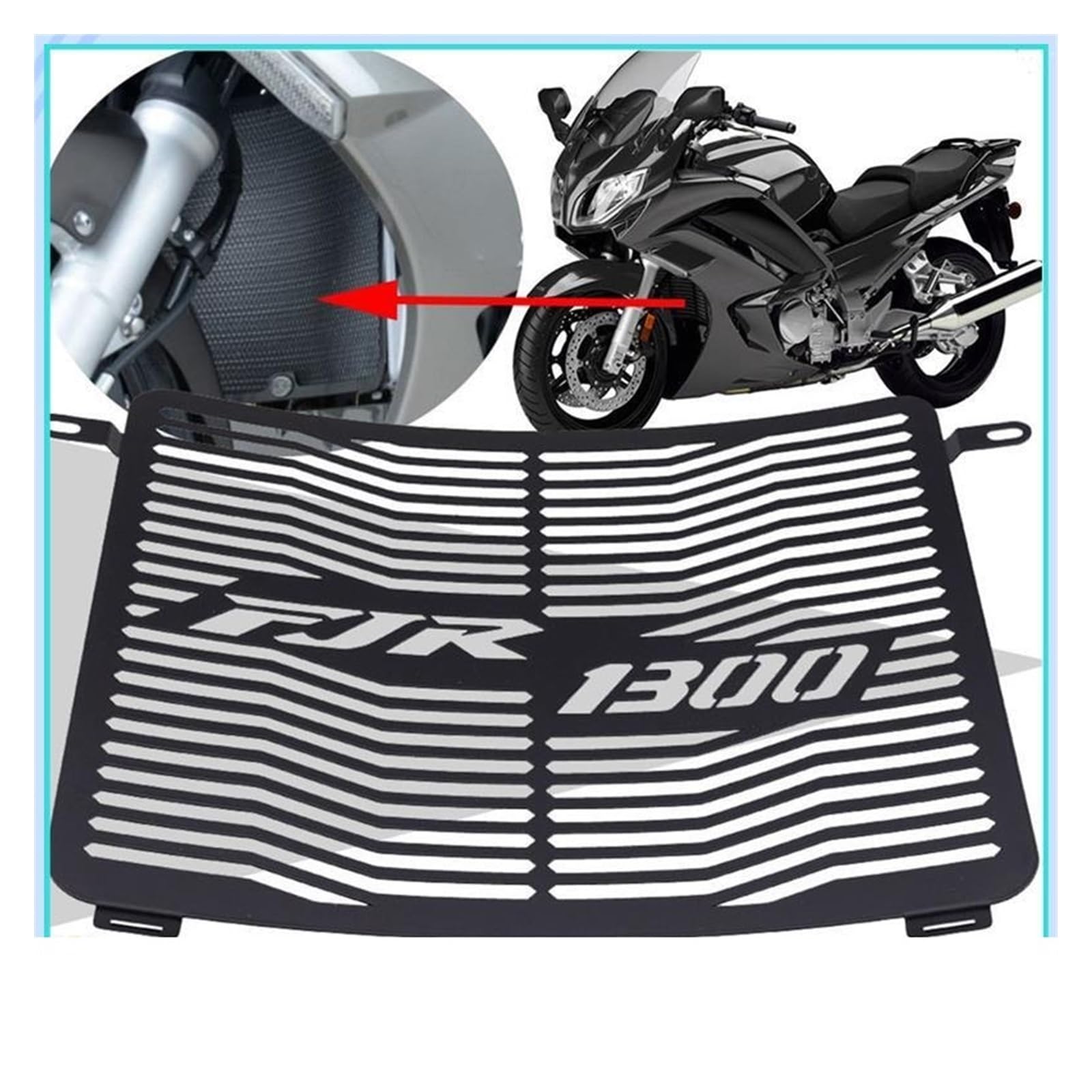 Protezione Griglia Radiatore 1 Pezzo Accessori Moto Griglia Di Protezione Ventola Griglia Del Radiatore Protezione Della Copertura Parti Ricambio Per FJR1300 2006-2018