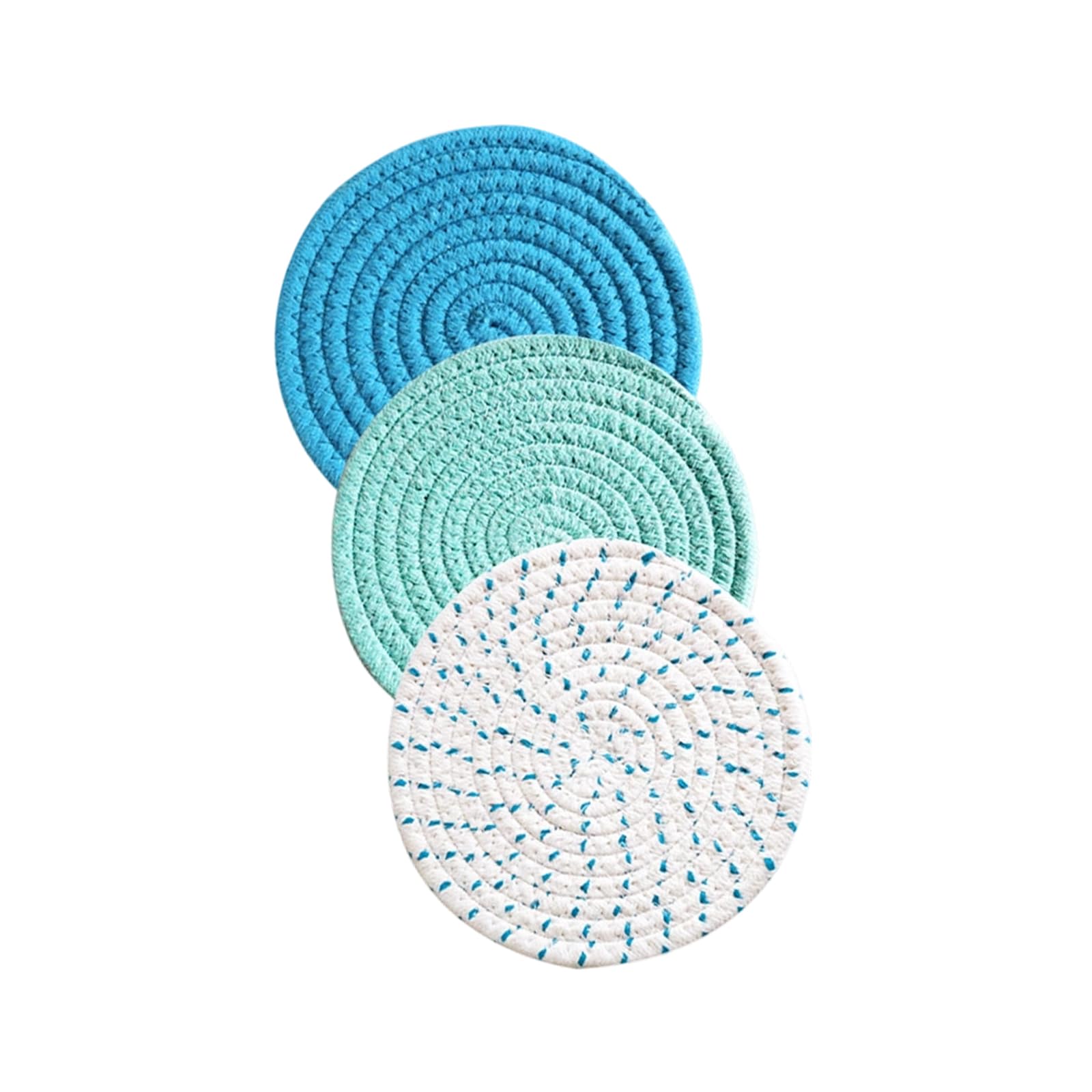 3 Pack Cotton Rope Placemat Nonslip Table Protectors for Kitchen Dining Tabletop Decoration Kitchen Countertop Protectors