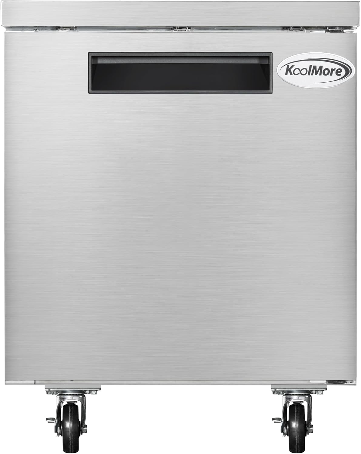 KoolMore 27 in. One-Door Commercial Undercounter Freezer in Stainless Steel with Casters, ETL Listed (KM-UCF-1DSS)