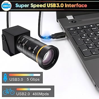 Amazon.co.jp: SVPRO 4 K USB カメラ 10 x 光学ズーム、5-50 mm