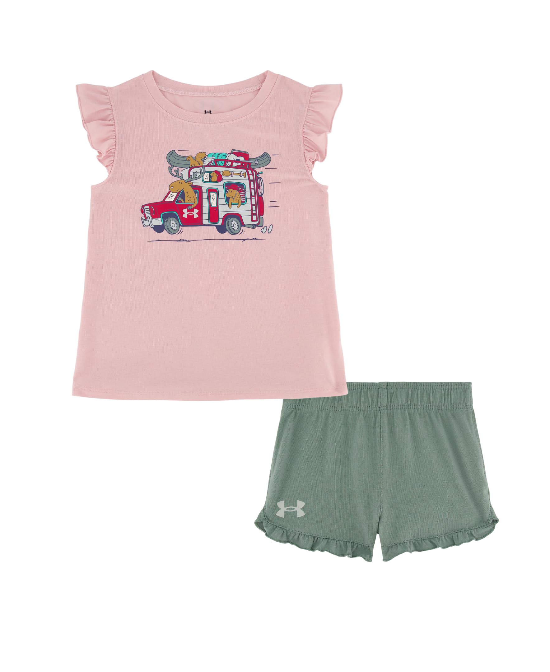 Ensemble Under Armour outdoor fille pantalon confortable rose taille 4