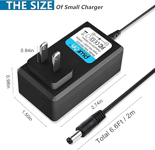 Miniatura 5 de PwrON Cargador Leapfrog de repuesto para LeapPad 2, LeapPad 1 Tablets, LeapsterGS Explorer, Leapster Explorer y Leapster2 (cable de 6.6 pies de