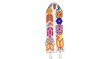 Purse Straps Crossbody, 2" Crochet Flower Purse Straps