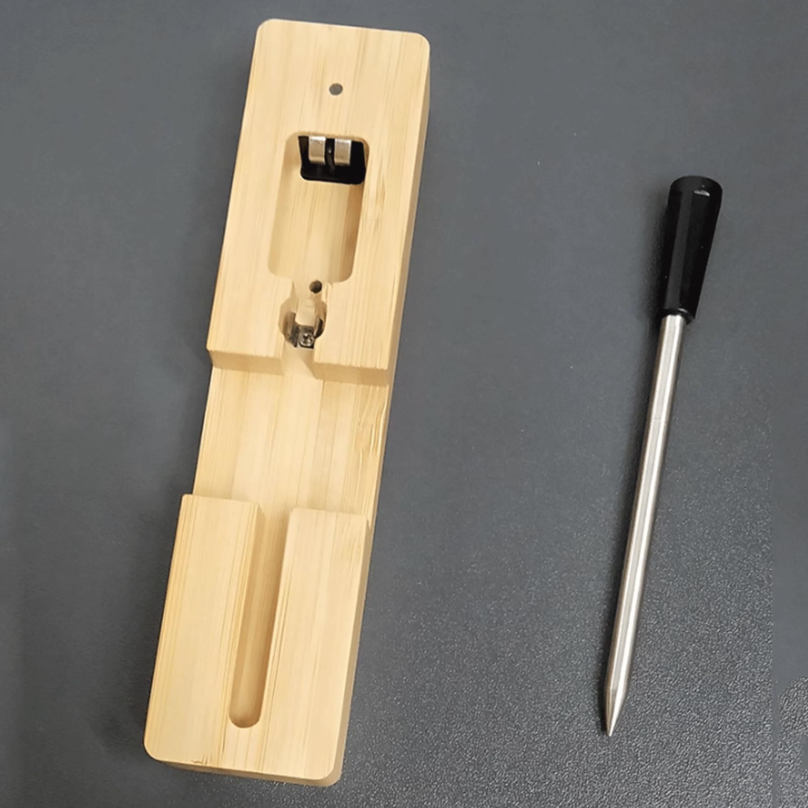 KRILLIQ Termómetro inalámbrico Bluetooth con sonda para Barbacoa y bistec, termómetro para Alimentos, termómetro para Carne de Lectura instantánea para sartén y Horno