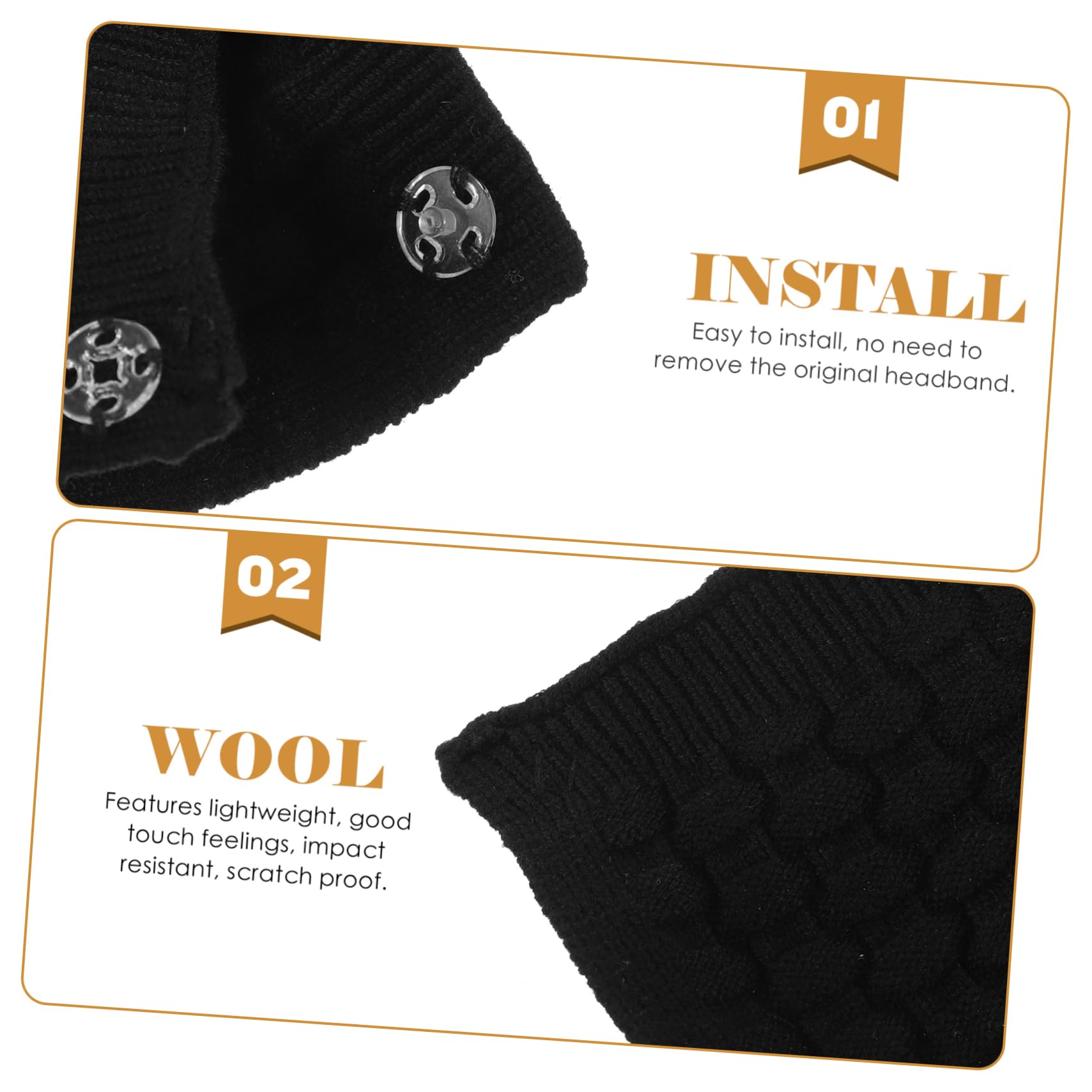 BESTonZON 6 Pezzi Di Ricambio Cuscino Copertura Della Cuffia Cuscino Cuscino Pad Cuffie Copre Cuffia Copertura Della Cuffia Cuffia Del Basamento Pad Auricolare