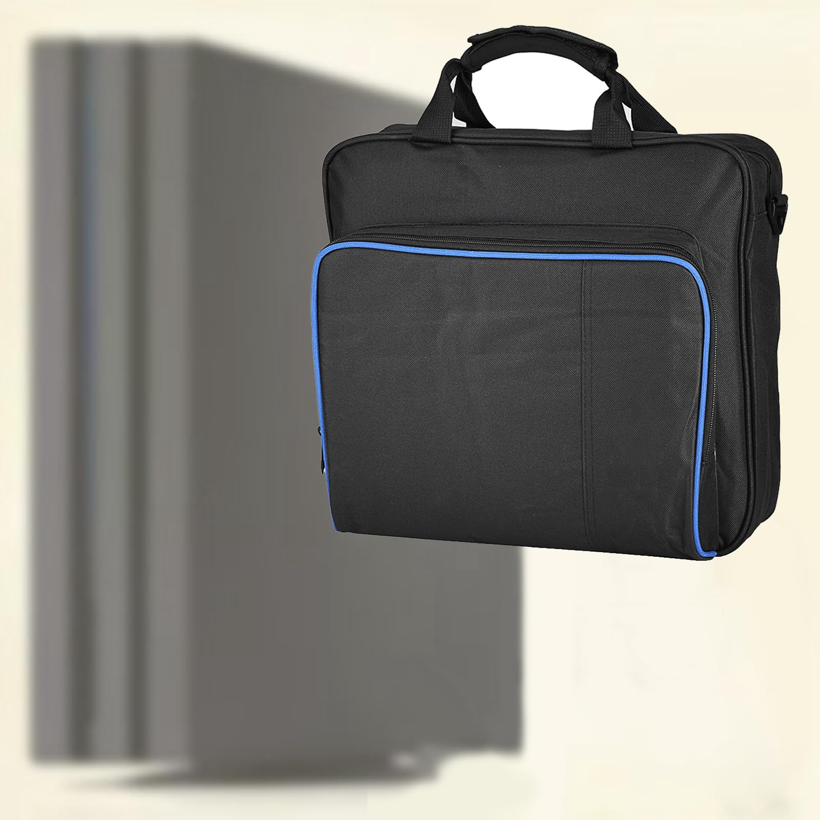 VBESTLIFE Funda de Transporte Pro, Consola de Juego Caja de Almacenamiento de Viaje Bolsa de Hombro para 4 Pro Bolsa de Protección con Correas Elásticas, Gran Capacidad
