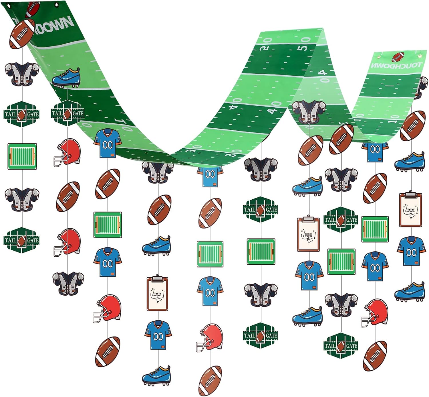 Football Party Supplies and Decorations Set Include 20