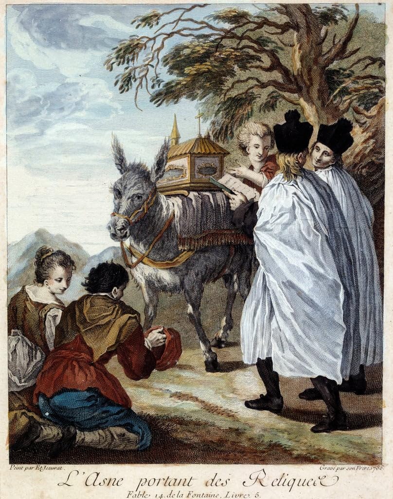 Affiche Peinture Âne et Reliques Étienne Collé décoration murale en toile 60x90cm