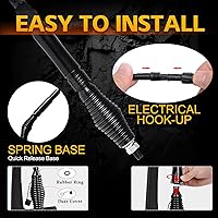 Vista 7 de 2PCS Luces LED Whip de 2FT para UTV/ATV, APP y Control Remoto, Modos de Color Secuencial, Luz Todoterreno Impermeable para Can-Am, Polaris RZR, Dune