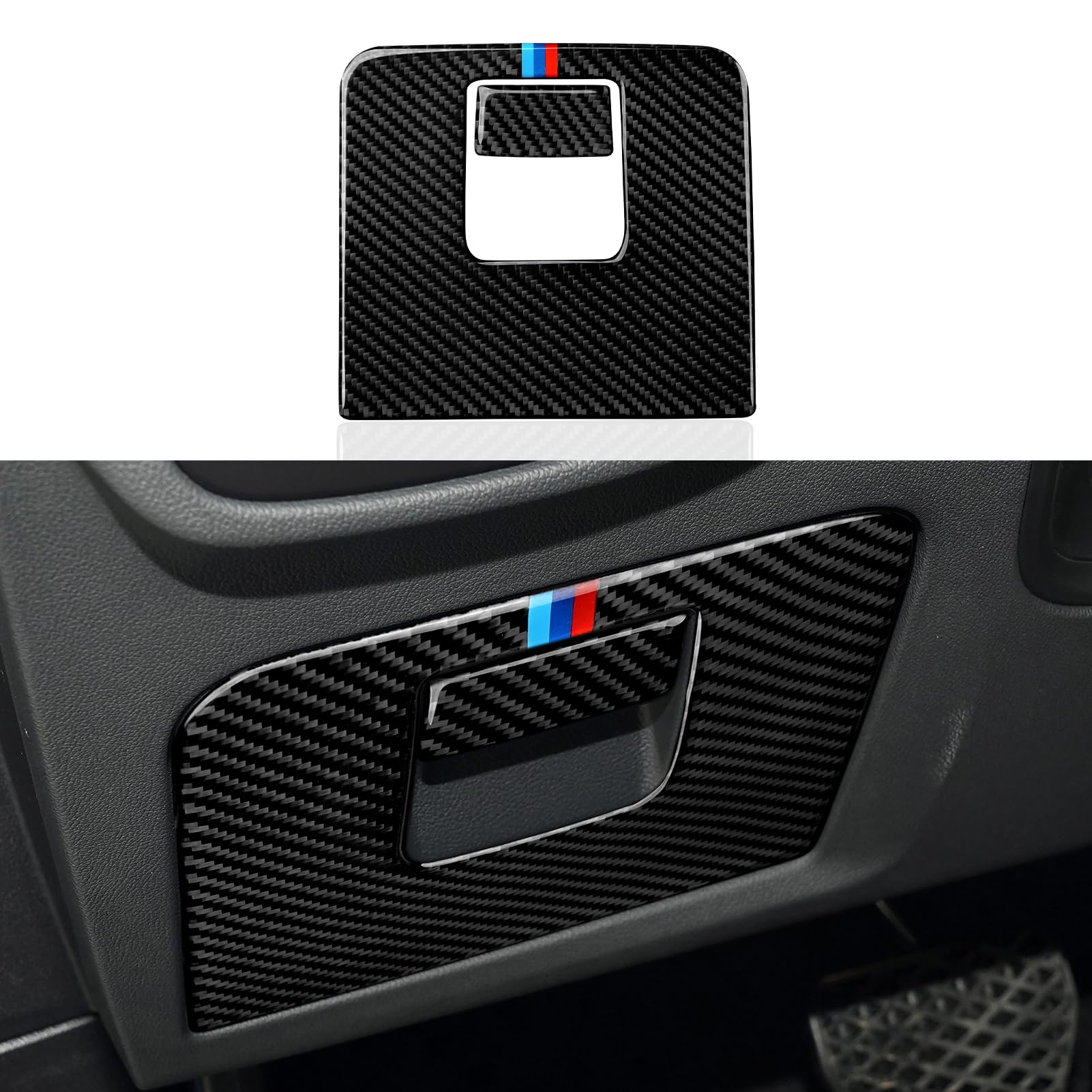 Car Glove Box Decal Storage Box Sticker Carbon Fiber Trim fits for BMW X3 G01 X4 G02 2018 2019 2020 2021 2022 2023 2024 Accessories