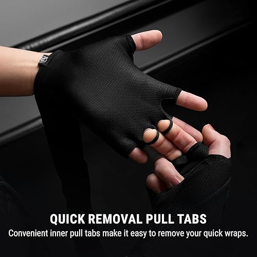 Miniatura 5 de Hayabusa Elite Quick Wraps - Vendas de boxeo y artes marciales - Negro