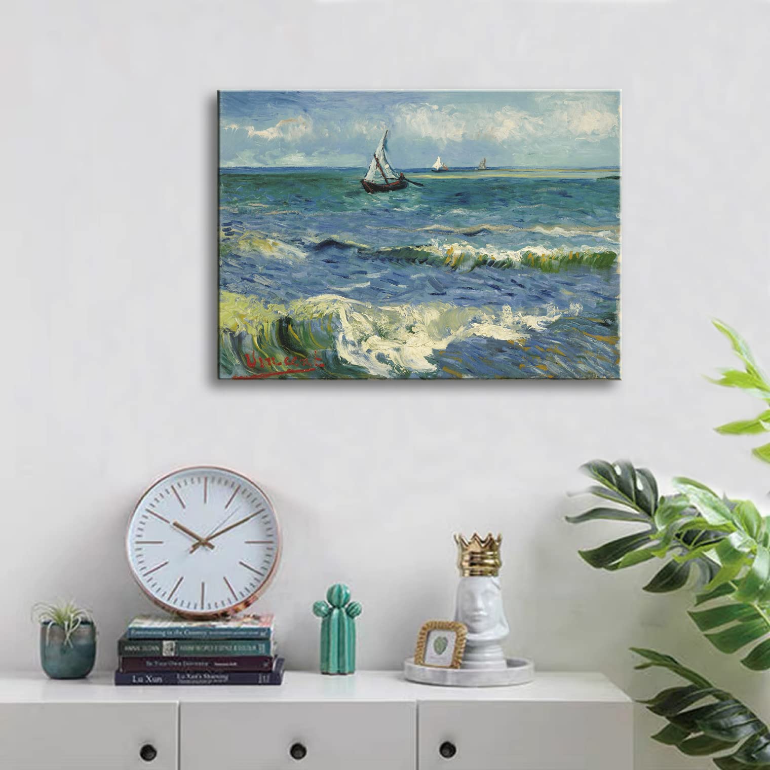 Amazon.com: msspart Seascape Near Les Saintes by Vincent Van