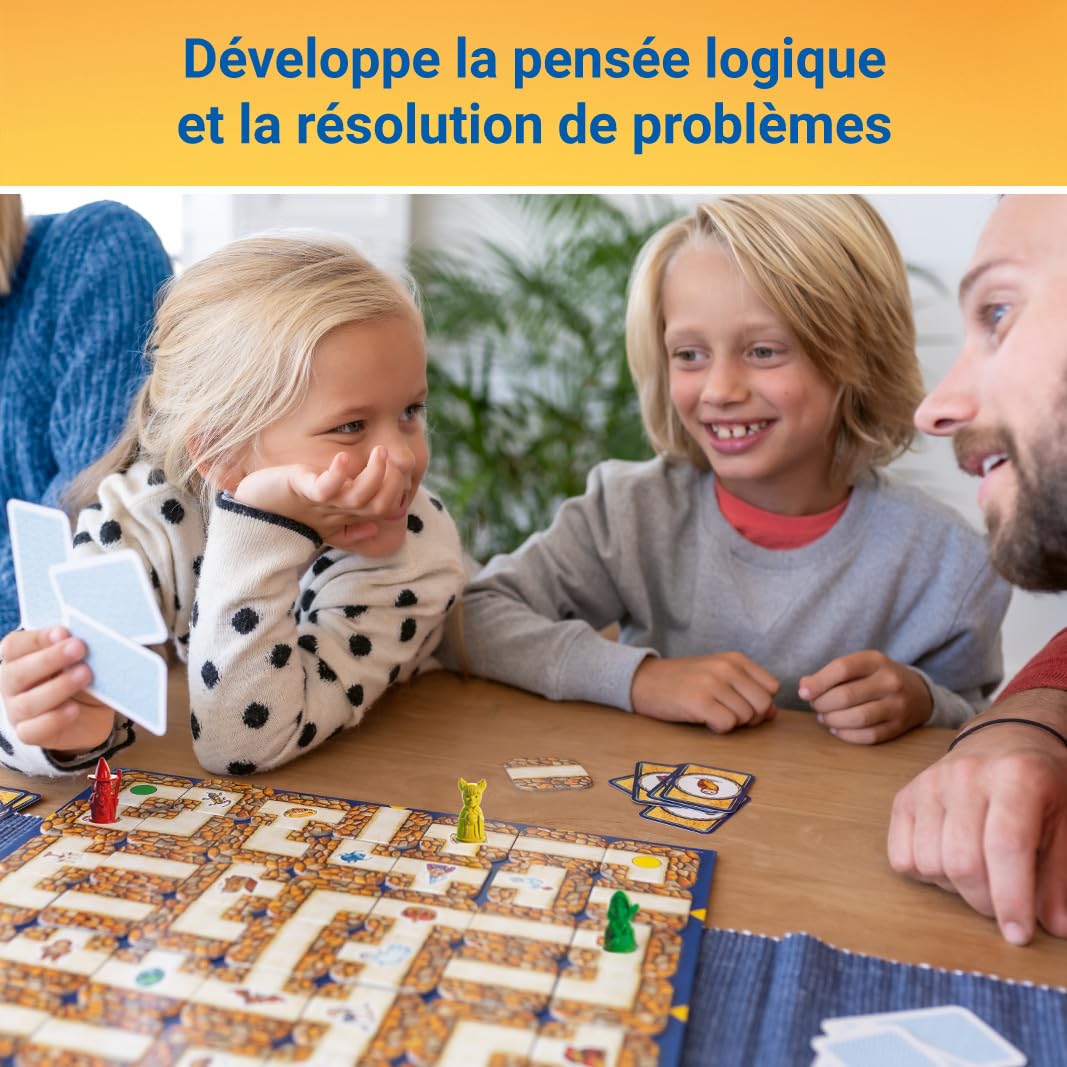 Ravensburger - Labyrinthe - Jeu de Société 7 Ans et Plus - Jeu de Plateau Famille - Stratégie et Réflexion - 2 à 4 Joueurs - Nouvelle Édition - Version Française - 26743
