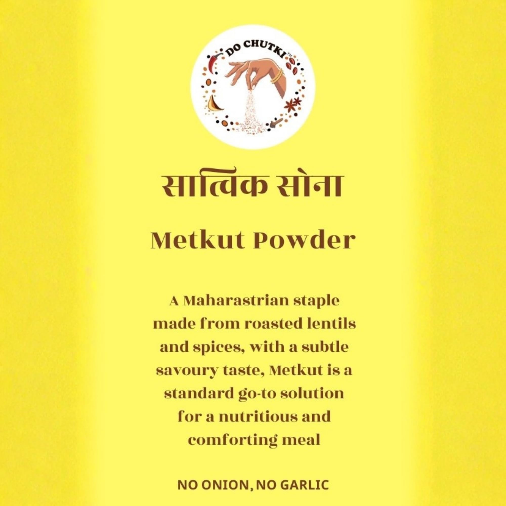 Do Chutki Metkut Powder 100g (Pack of 1) - Traditional Maharashtrian Metkut | for Idli, Dosa and Ghee Rice | No Onion, No Garlic | No Preservatives 4