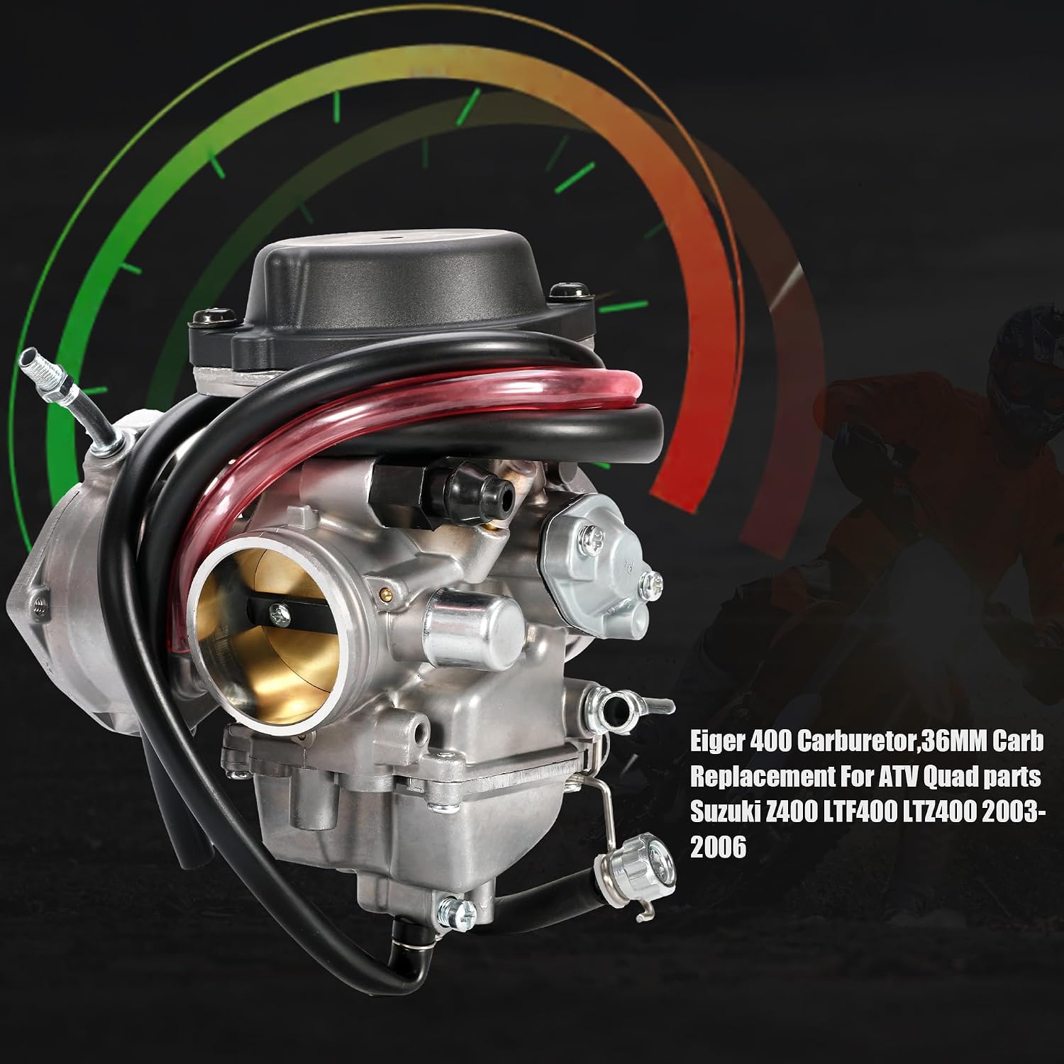 Eiger 400 Carburetor,36MM Carb Replacement For ATV Quad parts Suzuki Z400 LTF400 LTZ400 2003-2006