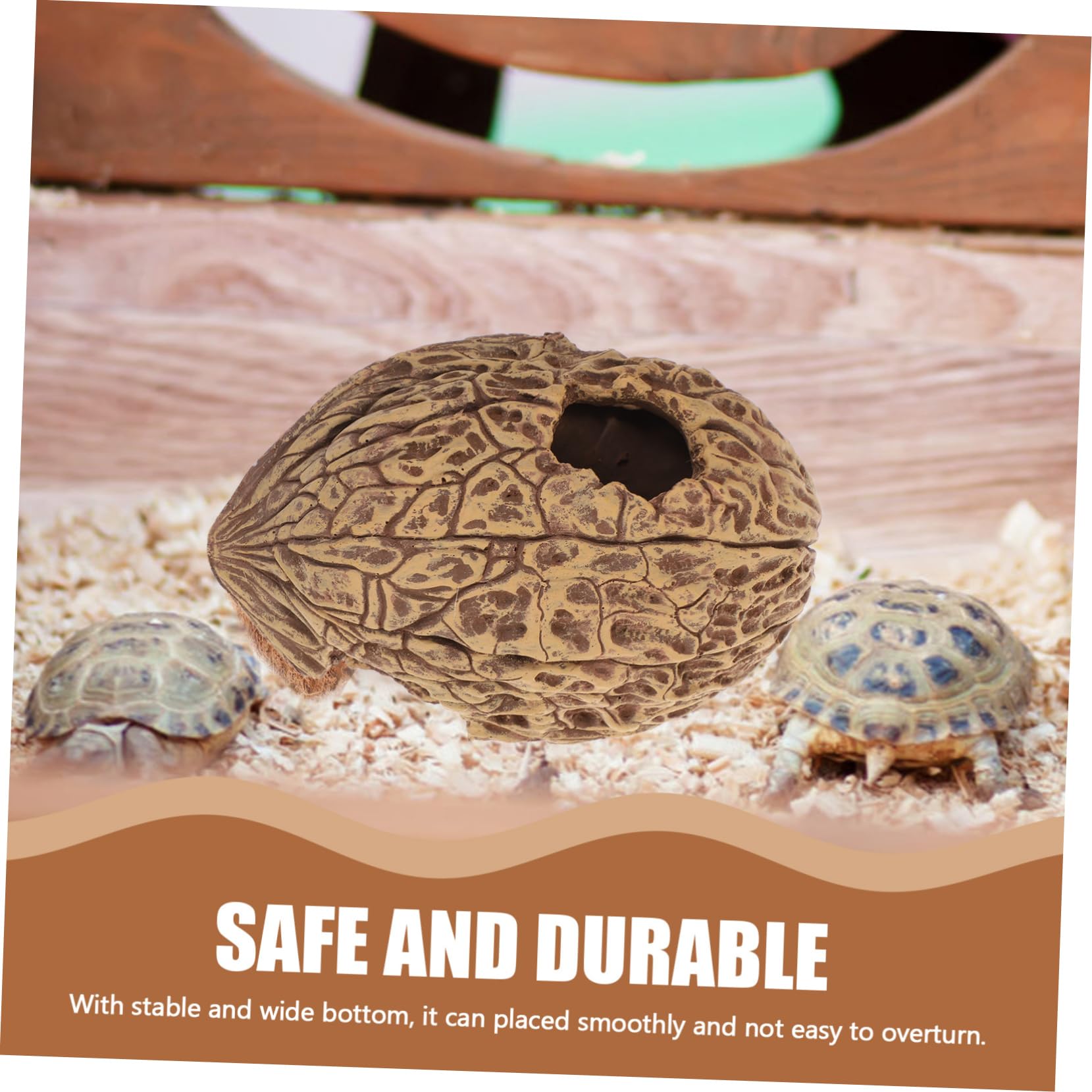 Mipcase Escondite De Nueces Cueva para Pecera Decoración para Acuario Cueva para Refugio para Peces Casa para Pecera