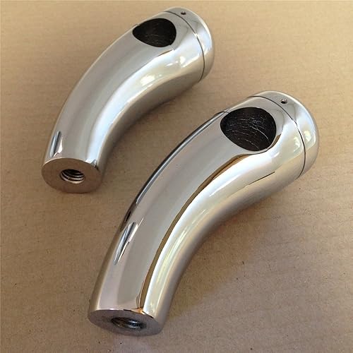 Miniatura 2 de Motocicleta 1 "elevadores de manillar para Harley Cruisers Choppers Metrics Victory Chromed nuevo