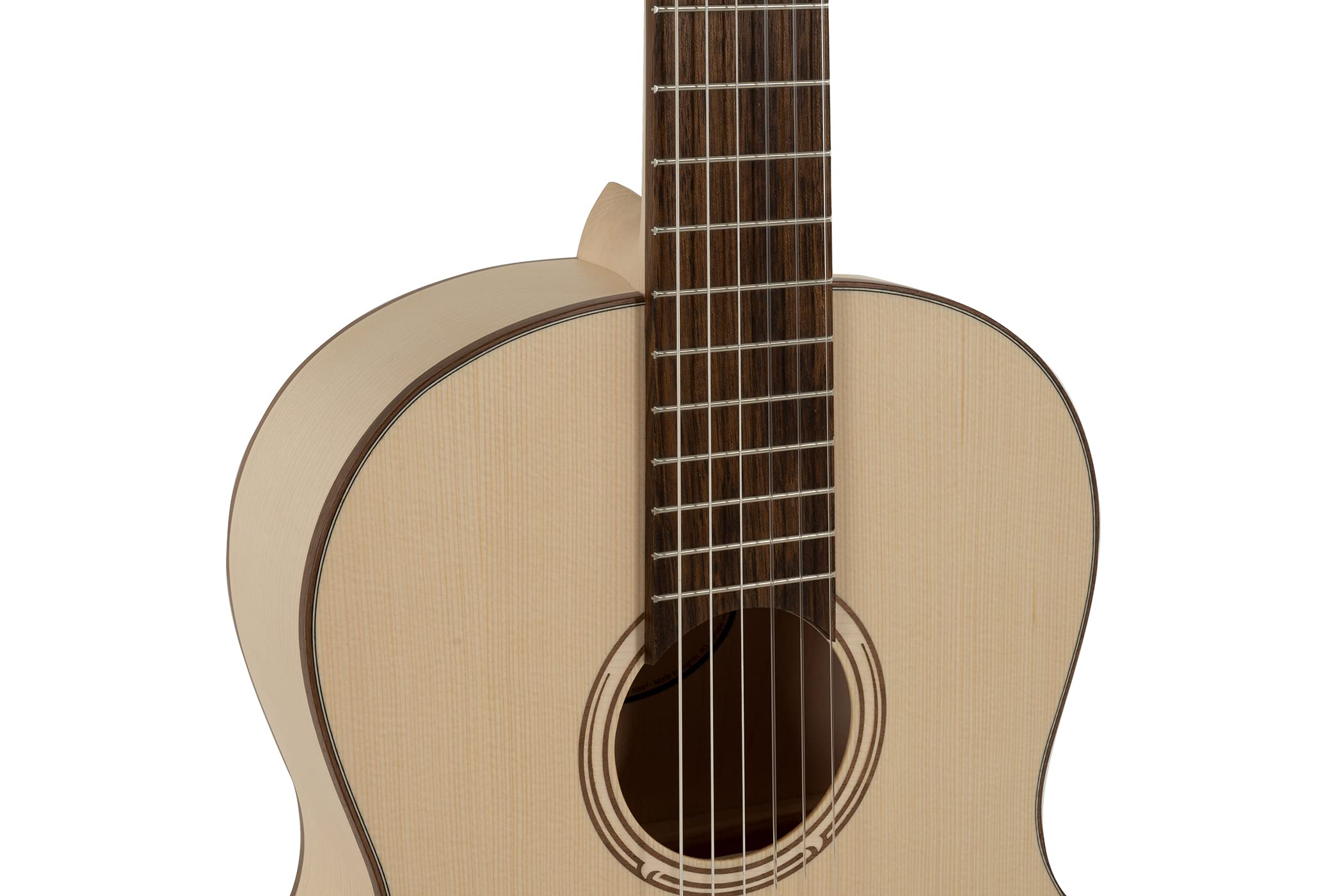 GEWA guitare de concert, guitare classique Pro Natura Silver - taille 4/4 - table en épicéa massif - fond/éclisses érable - couleur naturelle - satiné - cordes Hannabach - fabriquée en Europe