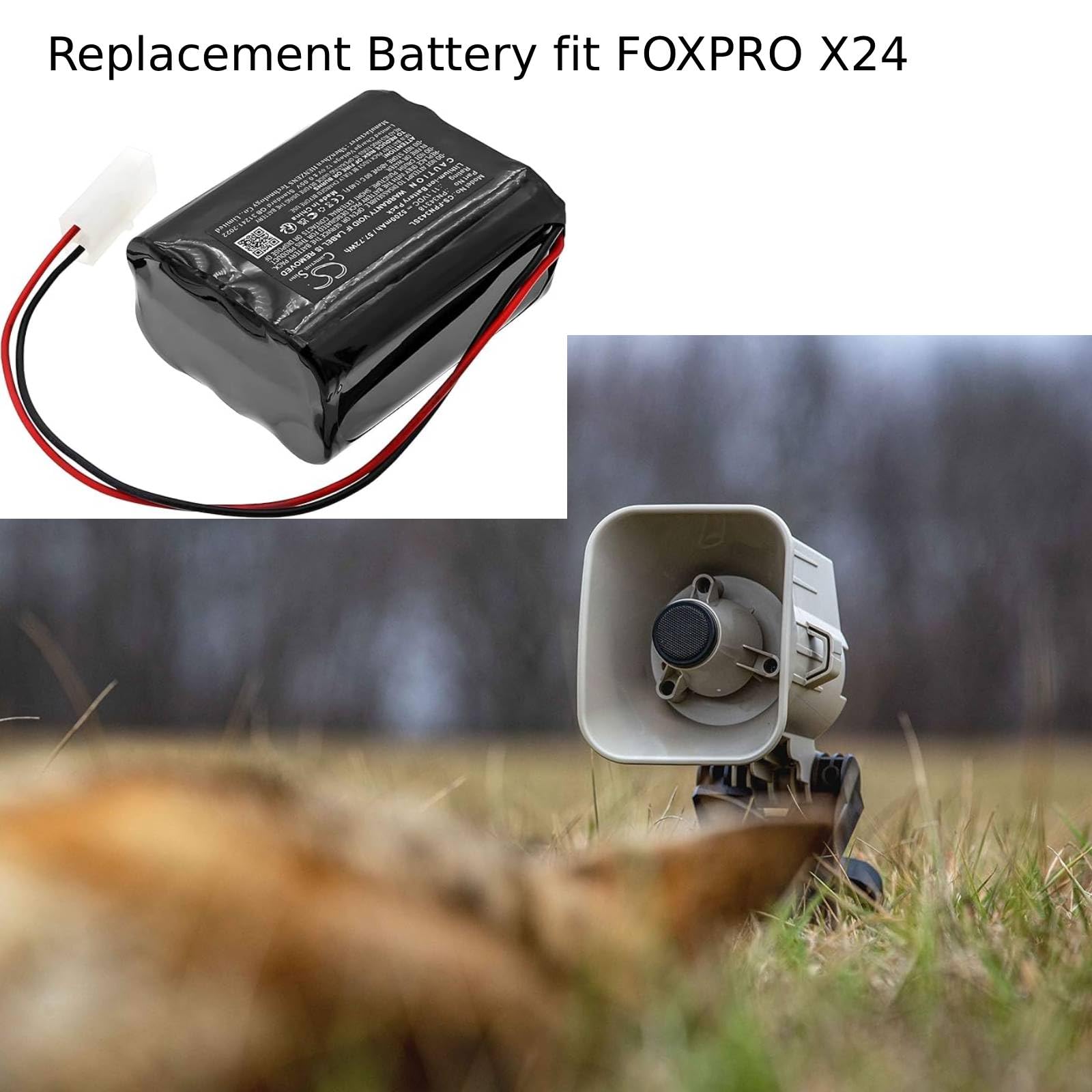Amazon.com: 5200mAh Replacement Battery for Foxpro banshee, cs24
