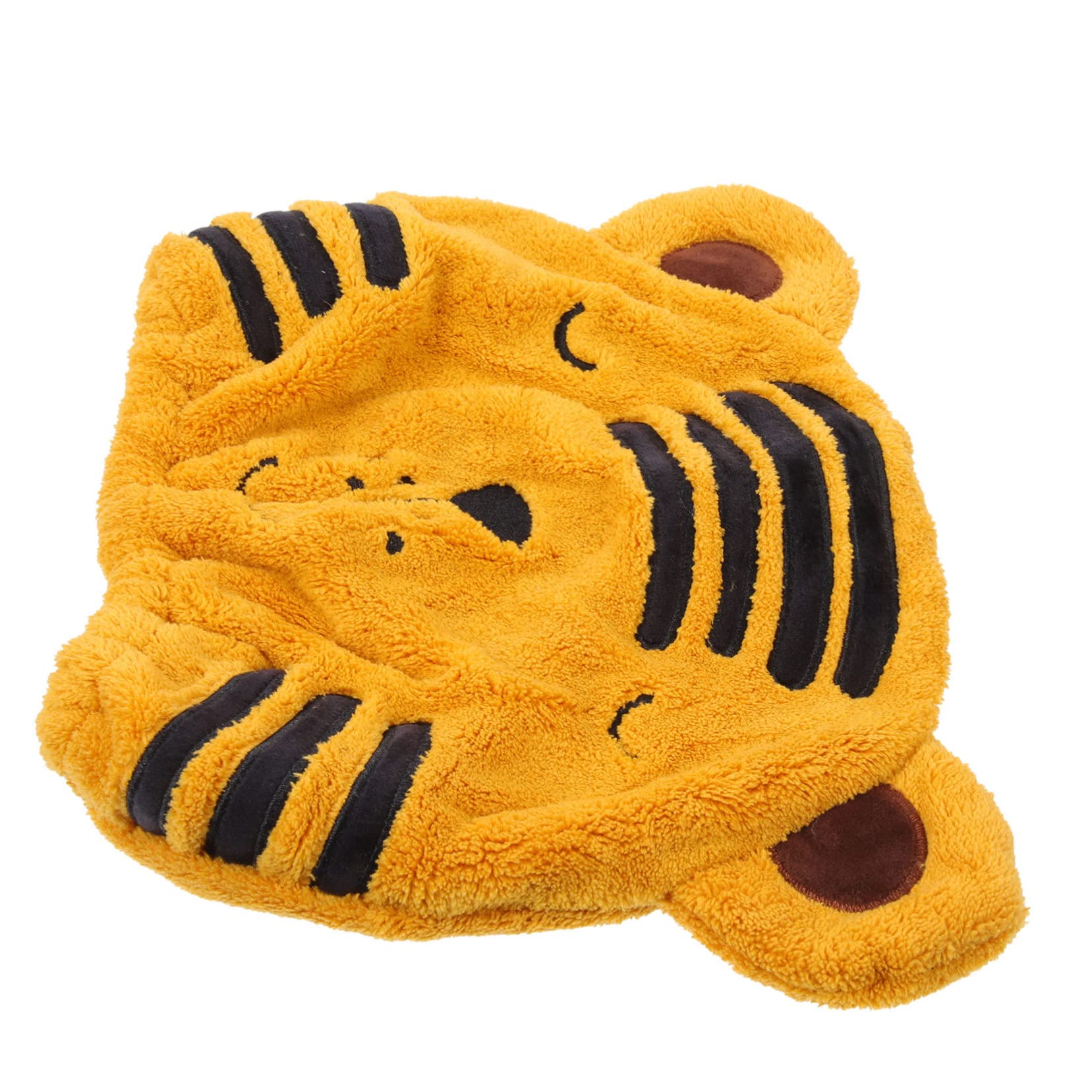 Beaupretty Quick Drying Hair Towel for Women Comfortable Water Absorption Head Wrap Convenient Fleece Hair Drying Cap Cute Cartoon Animal Design Present