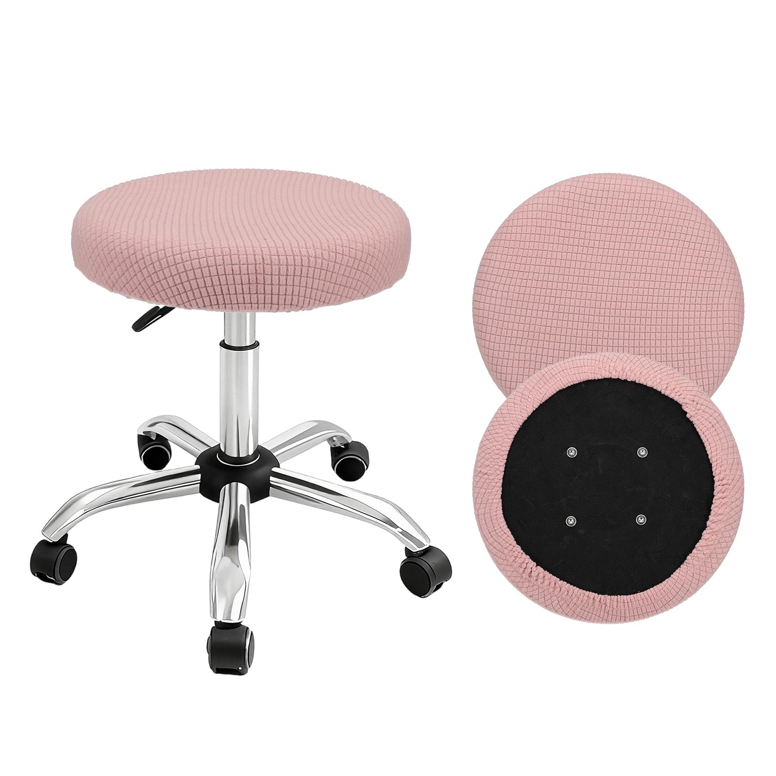 Housse de tabouret de bar rond lavable contre les taches de chaise