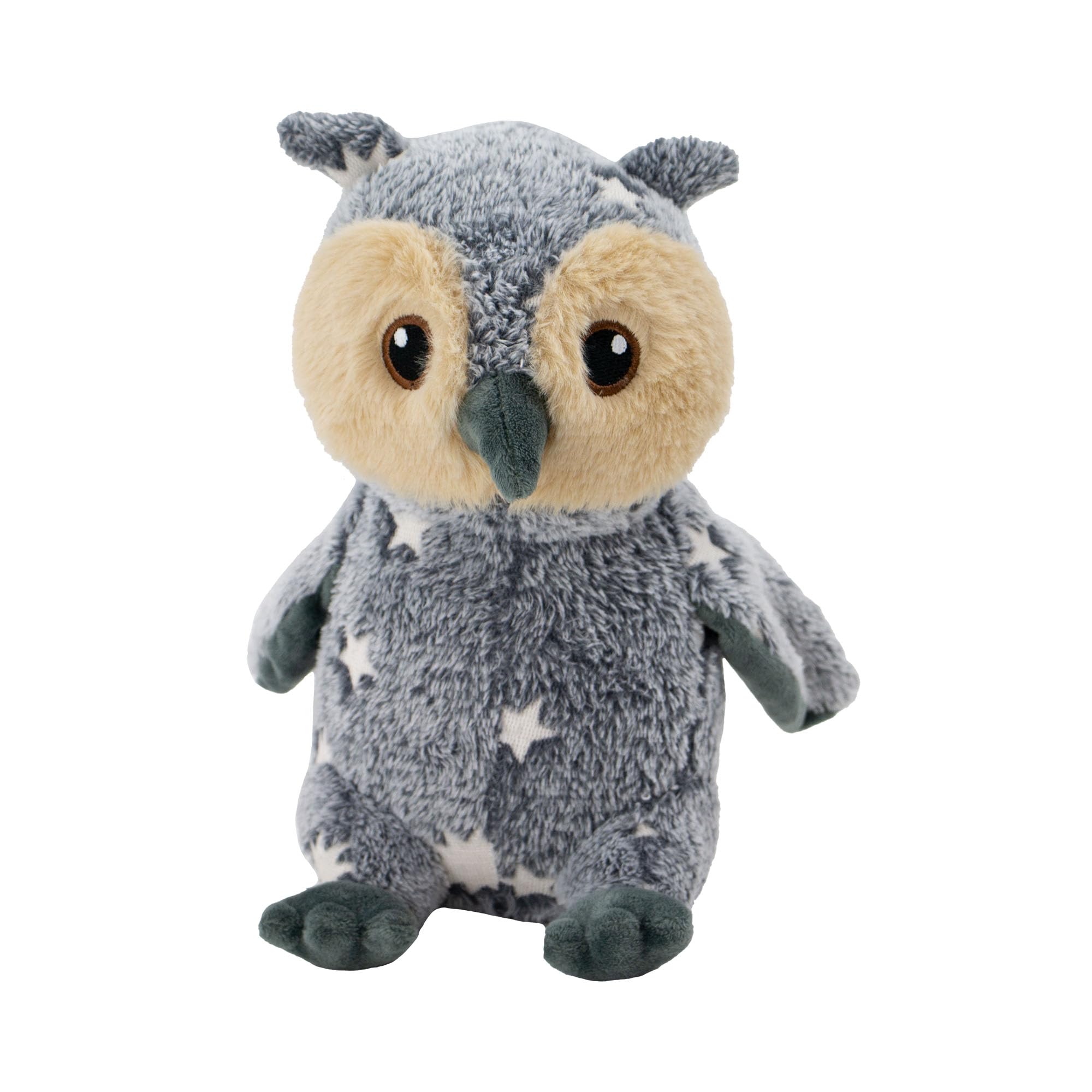 Ancol Cuddle Glow in the Dark Owl Squeaking Dog Toy 23cm - Soft, Plush Comfort Toy for Gentle Play & Cuddling