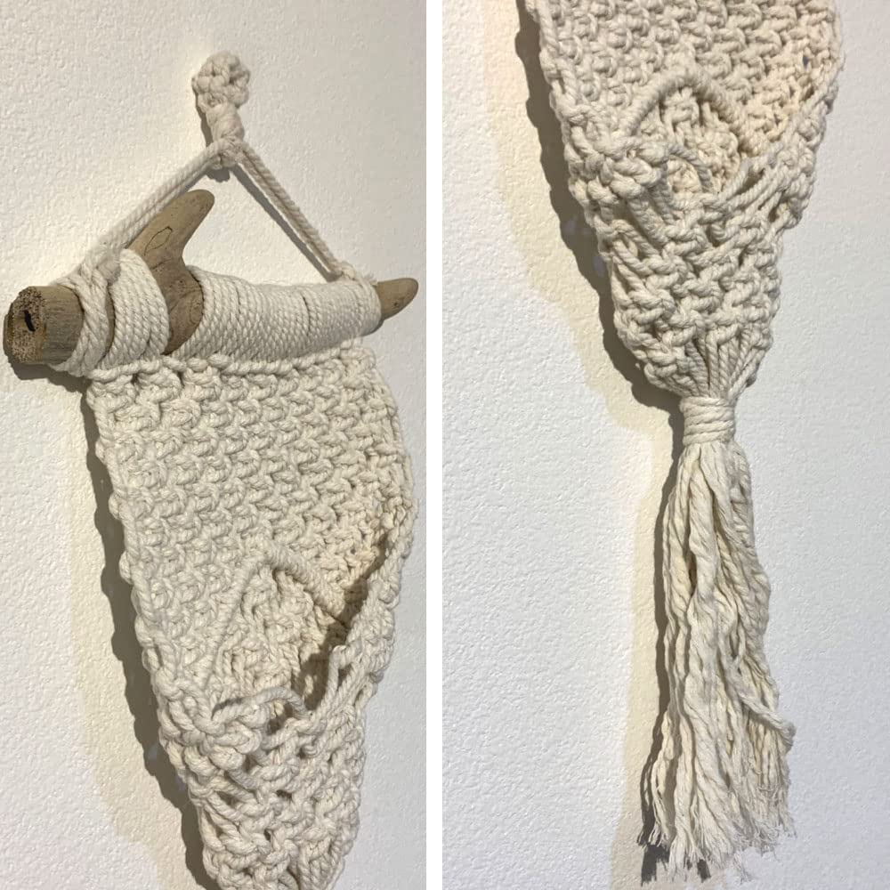 流木☆プランツハンガー 楽天市場】マクラメプランツハンガー 3号用 流木付き葉っぱ