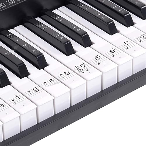 Miniatura 9 de Teclado de piano electrónico de la marca Hamzer modelo 61-Key portátil con atril taburete auriculares y micrófono