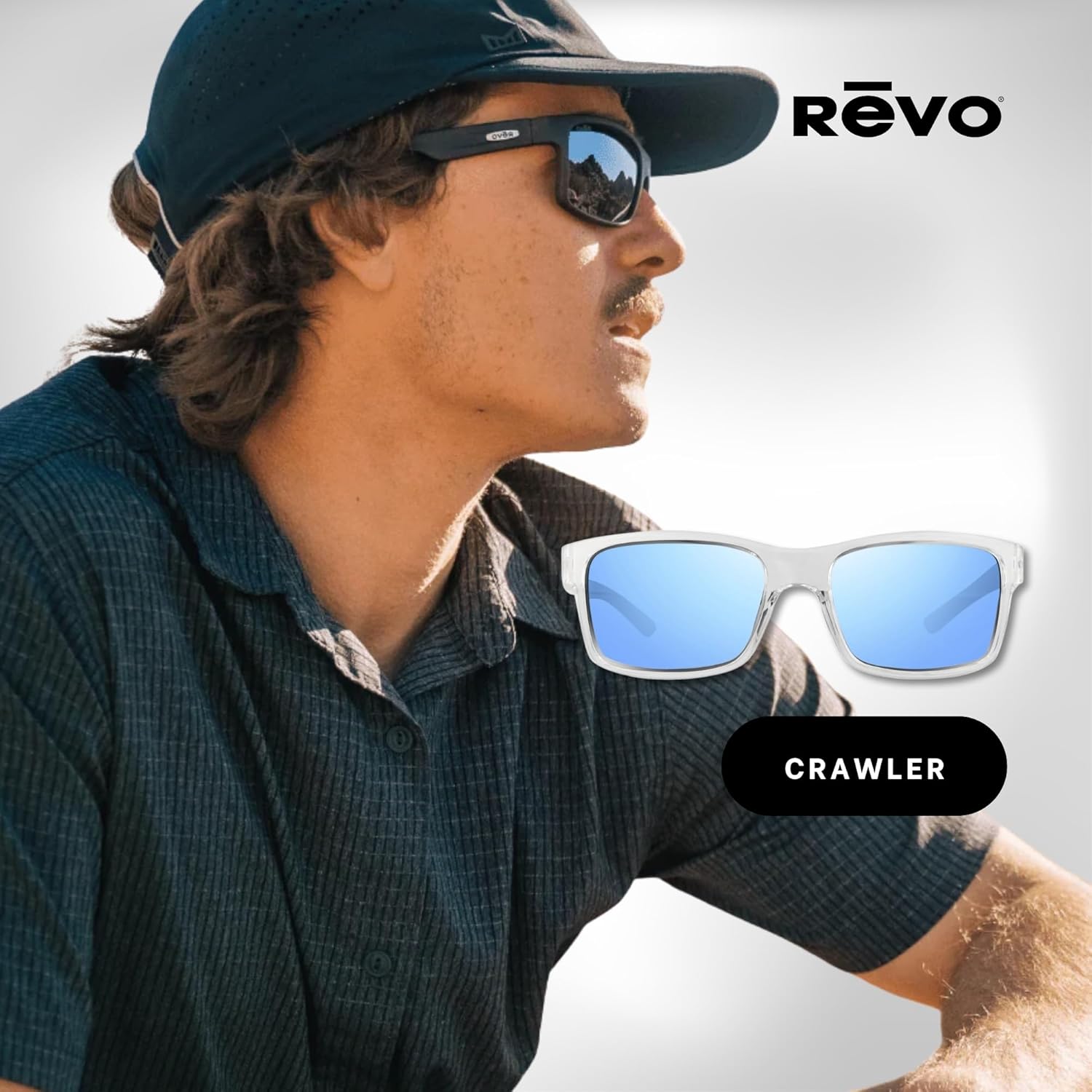 Revo Crawler 59MM Wraparound Rectangular Sunglasses For Men For Women + Bundle Leash + BUNDLE with ACCESSORY EYEWEAR - Image 6
